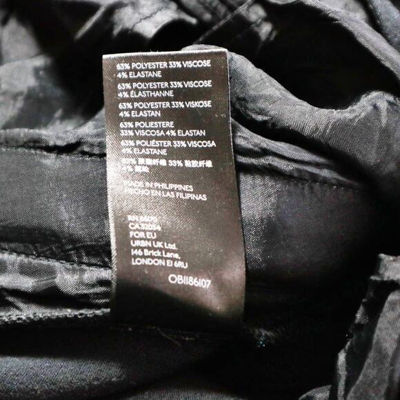 Anthropologie Size 8 Princess Seam Dress Pants Side Slit Black - Picture 10 of 10